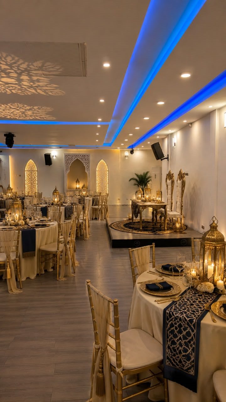 Salle événementielle en décor oriental